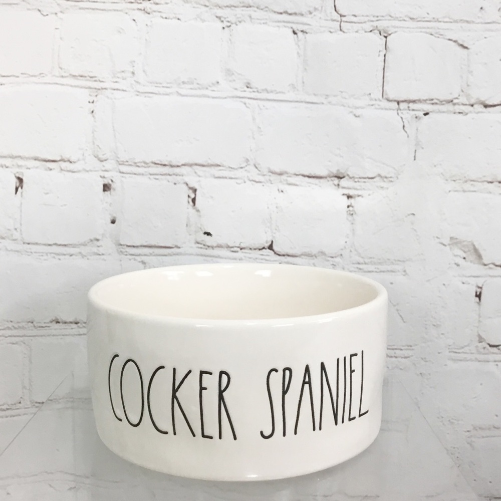 🚨FLASH SALE🚨Rae Dunn “COCKER SPANIEL” dog bowl pet dish